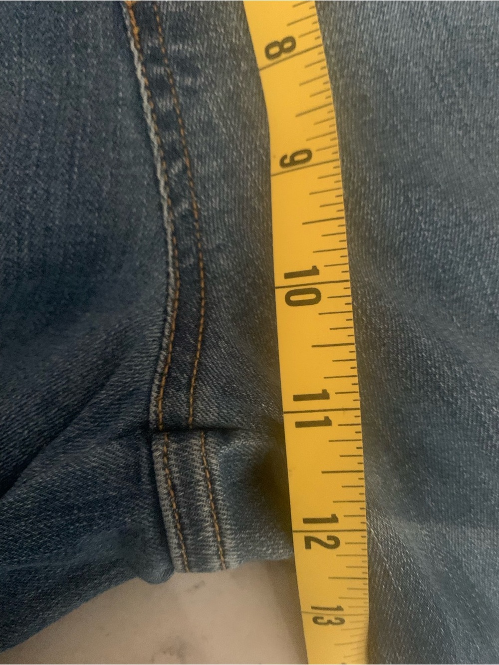 Spanx Seamed Front Wide Leg Jeans Vintage Indigo size elastic waistband - S - Picture 9 of 10